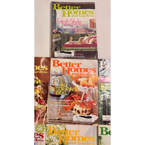 Lot of 7 Y2K Vtg '04-'05 Better Homes and Gardens Magazines - Picture 2 of 5